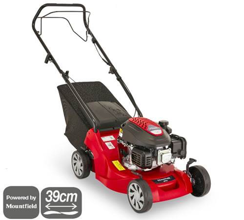 Side view of Mountfield SP41 - SP414 Self-Propelled Petrol Lawn mower