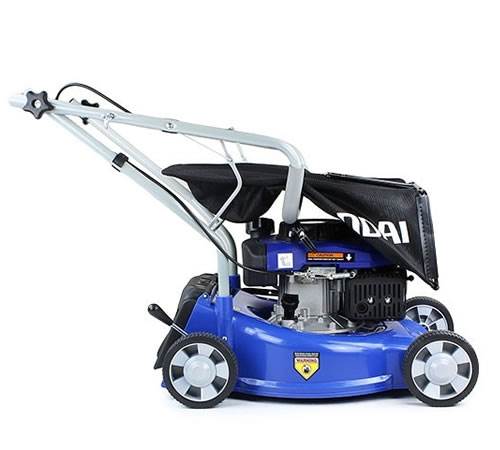 Side view of Hyundai HYM400P Push Petrol Lawn mower