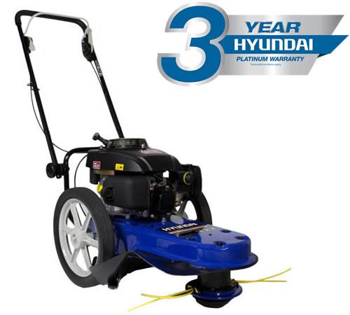 Side view of Hyundai HYFT56 Rough Cut Field and Brush Trimmer