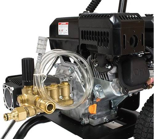 Side view of Hyundai HYW3100P2 Petrol Pressure Washer