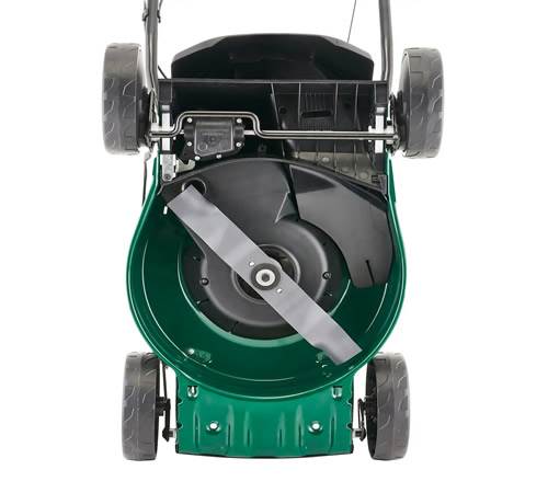 Side view of ATCO Classic Self-Propelled 16S Four Wheel Petrol Lawnmower