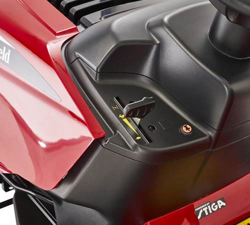 Side view of Mountfield MTF 84M - 1330M Petrol Lawn Tractor