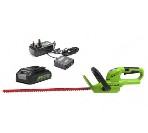 Greenworks24V Cordless Hedgetrimmer Kit G24HT56K2-image-28291