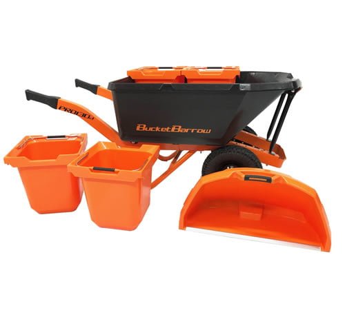 BucketBarrow PRO130D Wheelbarrow Kit with Buckets and Scoop-image-27653