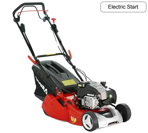 Side view of Cobra RM433SPBI Self-Propelled 3 Speed Rear Roller Mower